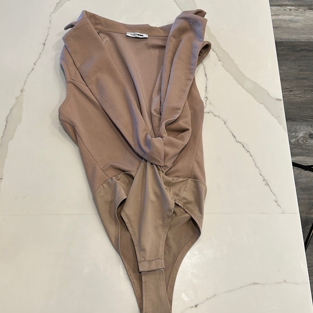 Tan Fashion Nova Bodysuit